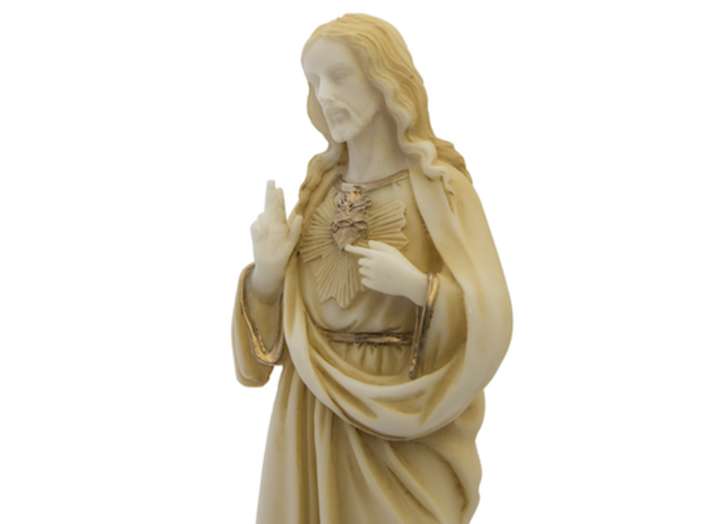 Statue of Sacred Heart decorated gold, 20 cm (Réf. STA20SCC) Sale