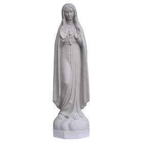 Statue du Coeur Immaculé de Marie, 60 cm (Vue de face)