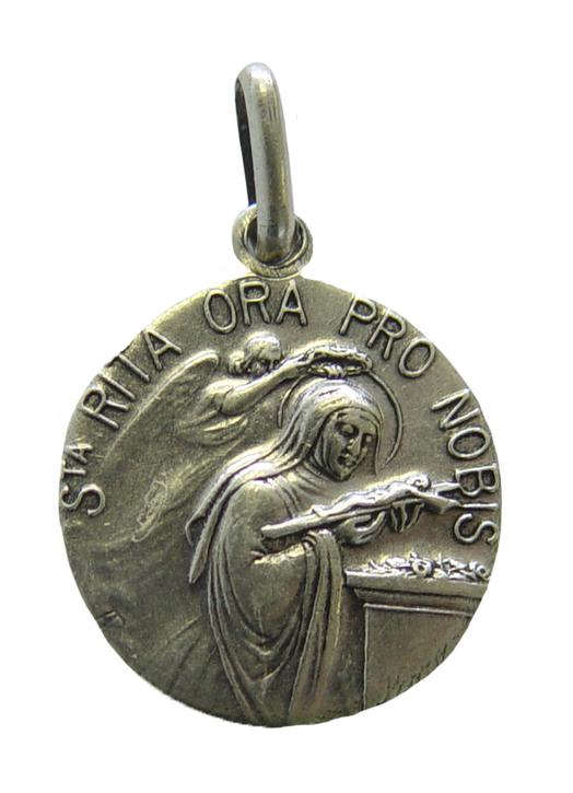 Saint Rita medal, 18 mm