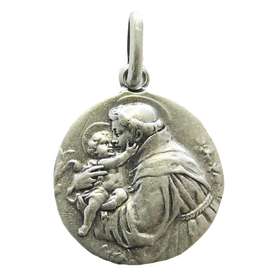 Médaille religieuse de saint Antoine de Padoue, 18 mm