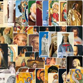 Mixed  of 50 models of card-prayers