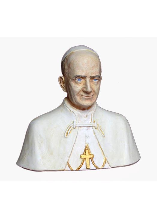 Bust of the blessed Paul VI, 15 cm (Vue du face)