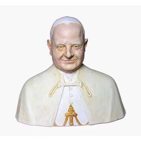 Bust of the saint Jean XXIII, 15 cm (Vue de face)