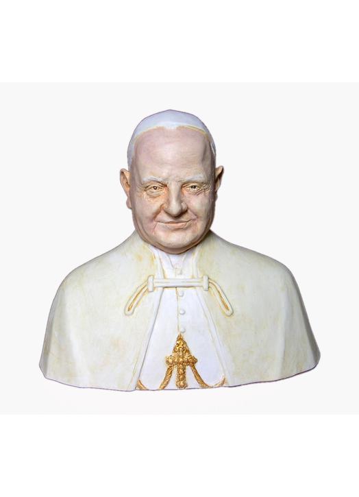 Bust of the saint Jean XXIII, 15 cm (Vue de face)