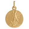 Medalla de S. Miguel 18mm, chapada de oro