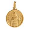 Medal of Saint Jude, gold plated metal - 18 mm