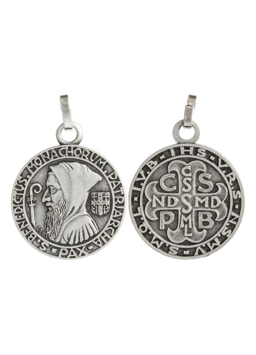 Médaille de saint Benoît en métal, 20 mm