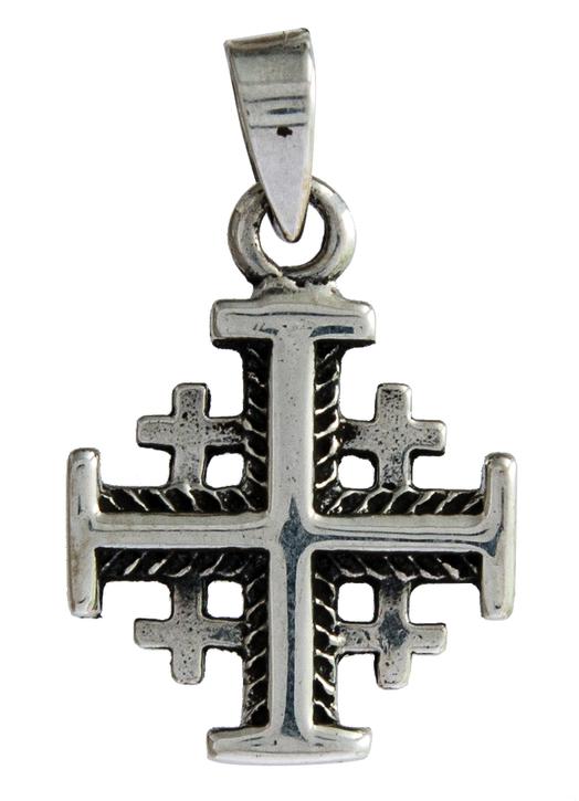 Cross of Jerusalem silver plated