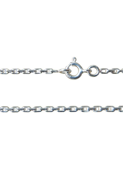 Chain with link "convict", silver metal - 50 cm