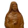Statue of St. Elizabeth of the Trinity, 20 cm wood tone (Vue du buste)