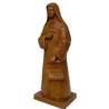 Statue of St. Elizabeth of the Trinity, 20 cm wood tone (Vue du profil gauche en biais)