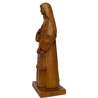 Statue of St. Elizabeth of the Trinity, 20 cm wood tone (Vue du profil gauche)
