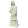 Statue of St. Elizabeth of the Trinity, 20 cm, white (Autre vue du profil gauche en biais)