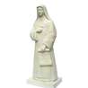 Statue de la Bse Elisabeth de la Trinité, 20 cm, en blanc (Vue de gauche en biais)