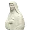 Statue of St. Elizabeth of the Trinity, 20 cm, white (Vue du profil gauche en biais)