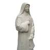 Statue of St. Elizabeth of the Trinity, 20 cm, white (Vue en biais)