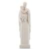 Statue of St. Joseph with the Child Jesus, modern, white, 20 cm (Vue face)