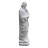 Statue of St. Joseph white Hydracal, 20 cm (Vue du profil droit)
