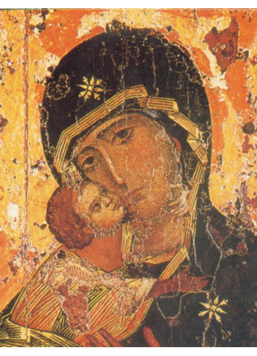 Icône de la Vierge de Vladimir (détail) (ML)