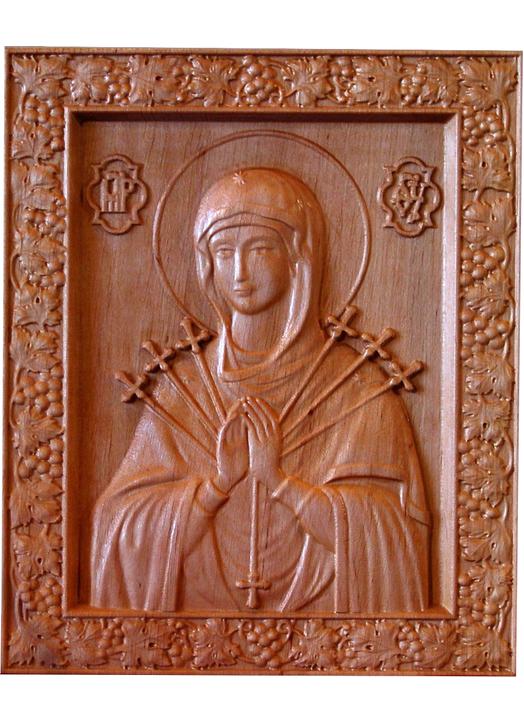 Icon of Our Lady of the seven Sorrows Icon of Our Lady of the seven Sorrows