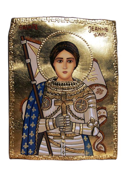 Icône en Pierre de ste Jeanne d'Arc Icône en Pierre de ste Jeanne d'Arc