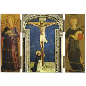 Jesús crucificado y Sto. Domingo