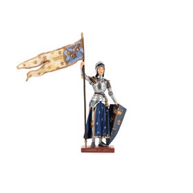 Statue de sainte Jeanne d'Arc, polychrome, 26,5 cm (Vue de face)