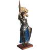 Statue de sainte Jeanne d'Arc, polychrome, 26,5 cm (Vue du profil droit en biais)