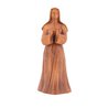Estatua de Santa Margarita María, 20 cm, madera clara (Vue de biais)