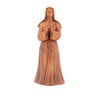 Statue de Sainte Marguerite Marie, 20 cm, bois clair (Vue de biais)