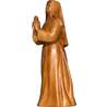 Statue de Sainte Marguerite Marie, 20 cm, bois clair (Vue du profil droit)