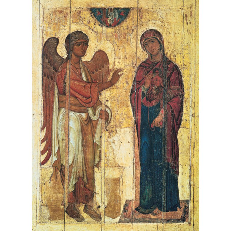 Icône religieuse : l'Annonciation (M) Icône religieuse : l'Annonciation (M)