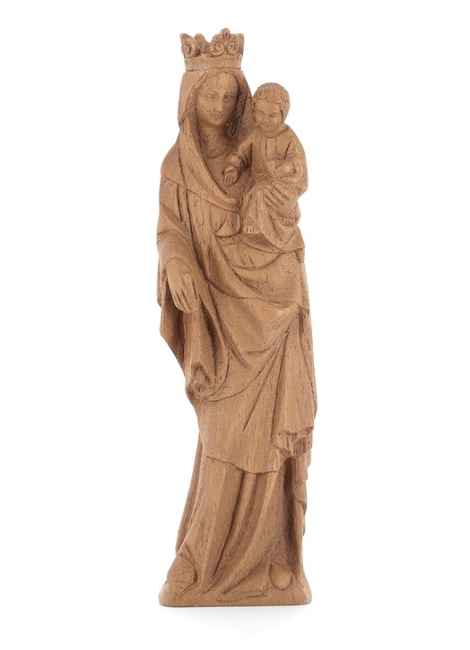 Statue of the crowned Virgin Mary, 28 cm (Vue de face)