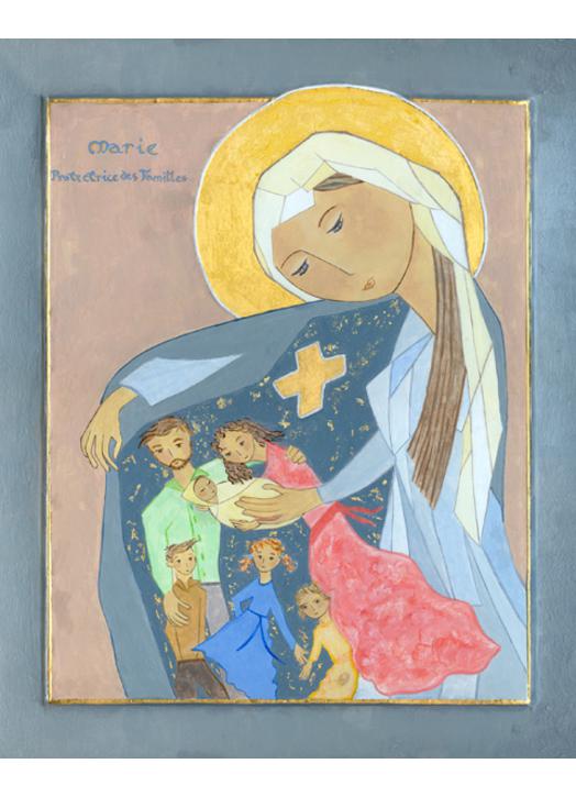 Icono de María, el protector de las Familias