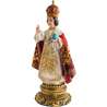 Statue of the Infant Jesus of Prague, polychrome, 30 cm (Vue du profil gauche en biais)