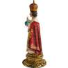 Statue de l'Enfant Jésus de Prague, polychrome, 30 cm (Vue du profil gauche)