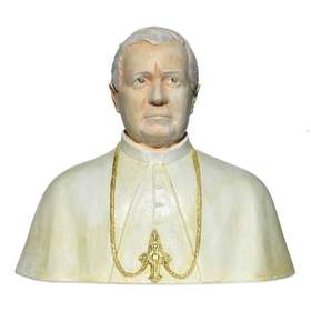 Bust of the saint Pie X, 15 cm (Vue de face)