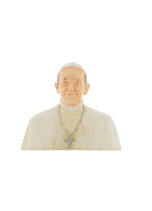 Bust of Pope Francis, 15 cm (Vue de face)