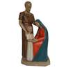 Statue de la sainte Famille, 80 cm, polychrome