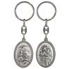 Holy Family and Saint Christopher keychain
