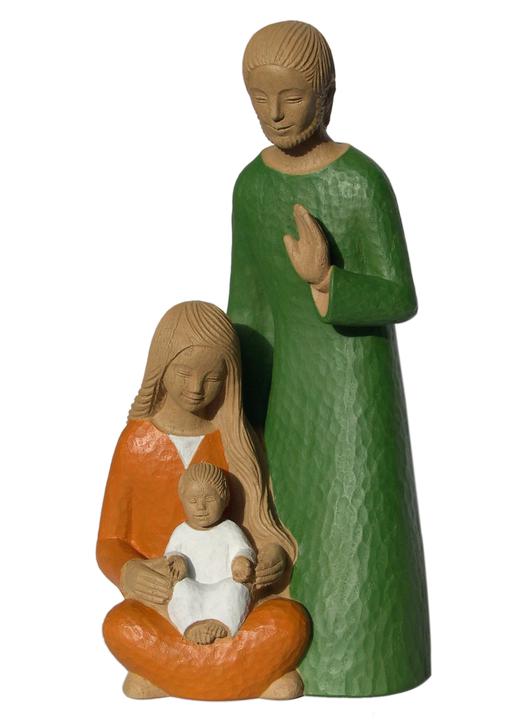Estatua de la Sagrada Familia (policromo), 32 cm (Vue de face) Estatua de la Sagrada Familia (policromo), 32 cm (Vue de face)