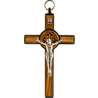 Crucifix de saint Benoît bois et métal - 12,7 cm (recto)