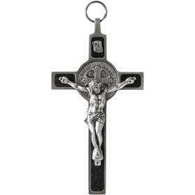Crucifix of Saint Benedict rosewood (recto)