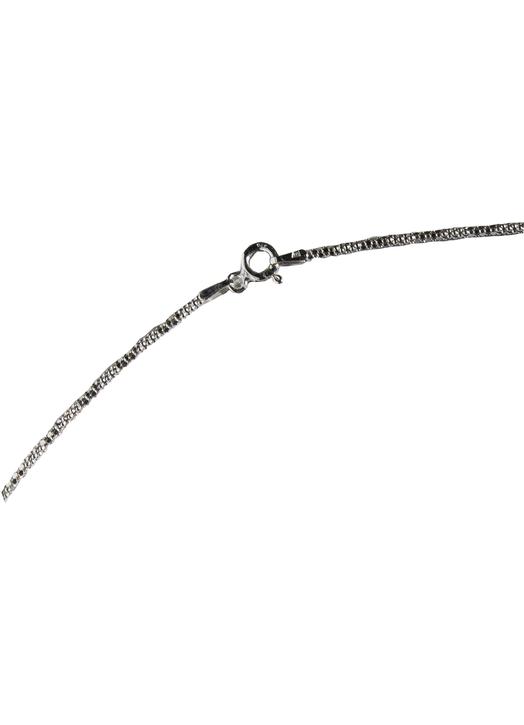 collier - maille coréenne (argent massif), 55 cm (Attache)