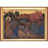 Religious icon of Elijah who calls Elisha