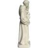 Statue de Saint Antoine de Padoue, 20 cm, en albâtre (Vu du profil droit)
