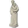 Statue de Saint Antoine de Padoue, 20 cm, en albâtre (Vue du profil gauche en biais)