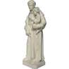 Statue of Saint Anthony of Padua, 20 cm, alabaster (Vue du profil gauche en biais)