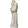 Statue de Saint Antoine de Padoue, 20 cm, en albâtre (Vue du profil gauche)