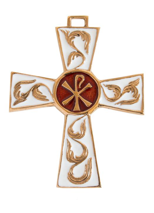 Bronze cross with chrism - 9.3 cm